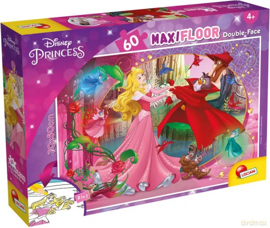 Puzzle 60 dwustronne Maxi podłogowe Disney Księżniczki Śpiąca królewna [PUZZLE]