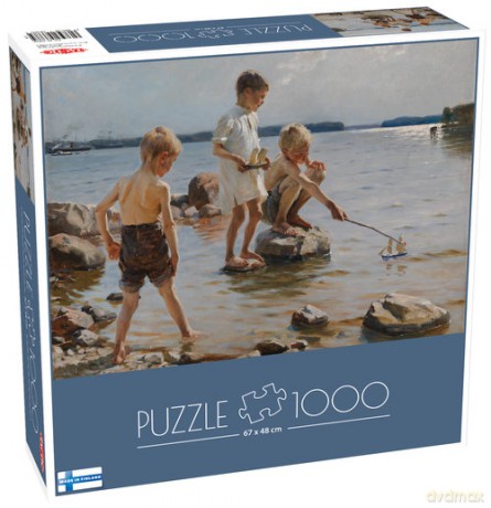 Puzzle A.Edelfelt, Leikkivia 1000 el. [PUZZLE]