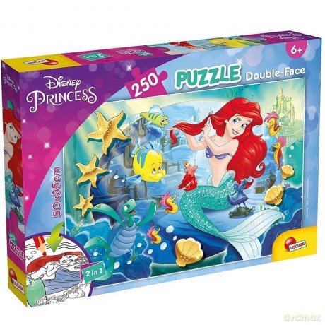 Puzzle dwustronne Księżniczki Arielka 250 [GRA]