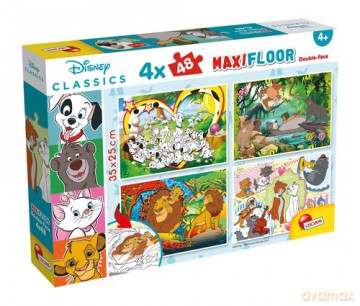 Puzzle dwustronne Maxi podłogowe Disney Classics 4x48 [GRA]