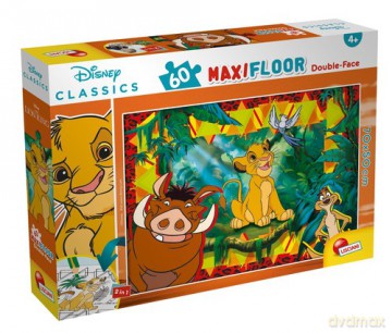 Puzzle dwustronne Maxi Podłogowe Król Lew 60 [GRA]