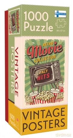 Puzzle Vintage Retro Movie Collection 1000 el. [GRA]