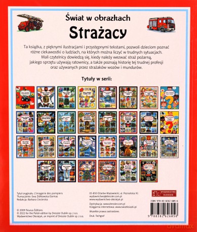 Świat w obrazkach Strażacy - Emilie Beaumount [KSIĄŻKA]