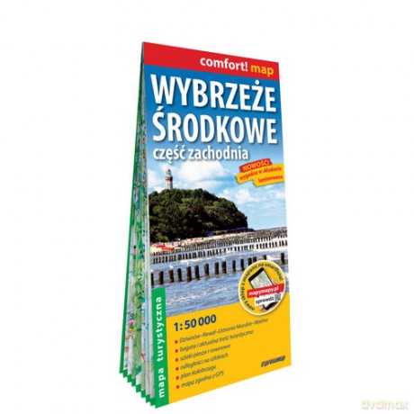 Wybrzeże Środkowe część zachodnia Mapa turystyczna 1: 50 000
