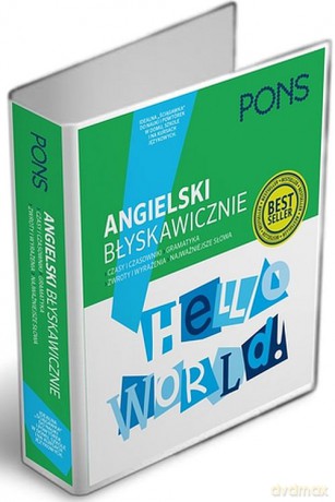Angielski błyskawicznie czasy i czasowniki, gramatyka, zwroty i wyrażenia, słowa, segregator językowy Poziom A1-A2 [KSIĄŻKA]