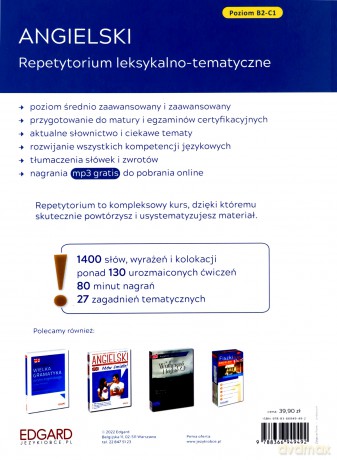 Angielski. Repetytorium leksykalno-tematyczne. Poziom B2-C1 - Joanna Szyke, Anna Grodzicka [KSIĄŻKA]