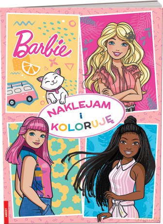 Barbie Naklejam i koloruję NAK-1103 [KSIĄŻKA]