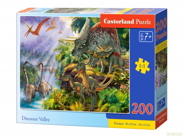 CASTORLAND 200 el. Dolina dinozaurów B-222223 [PUZZLE]