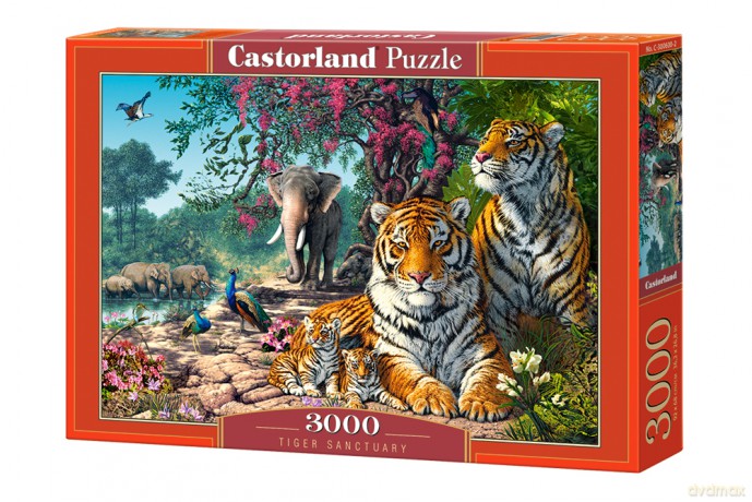 CASTORLAND 3000 el. Sanktuarium tygrysów C-300600-2 [PUZZLE]