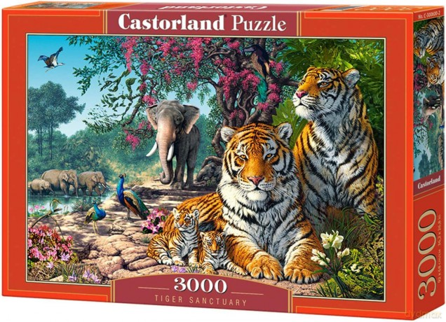 CASTORLAND 3000 el. Sanktuarium tygrysów C-300600-2 [PUZZLE]