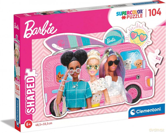 CLEMENTONI 104 el. shaped Barbie [PUZZLE]