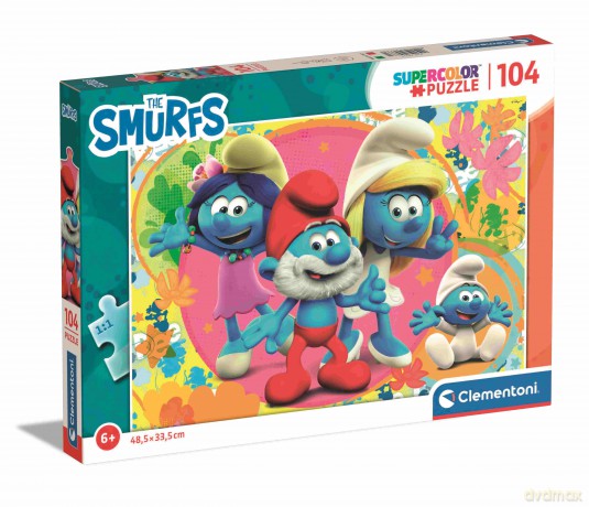 CLEMENTONI 104 el. super kolor The Smurfs 25733 [PUZZLE]