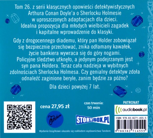 Diadem z berylami. Klasyka dla dzieci. Sherlock Holmes (Tom 26) - Arthur Conan Doyle [AUDIOBOOK]