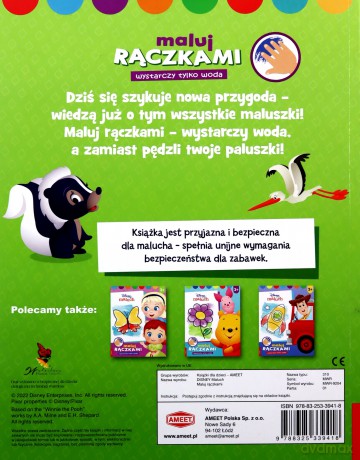 Disney maluch Maluj rączkami MWR-9204 [KSIĄŻKA]
