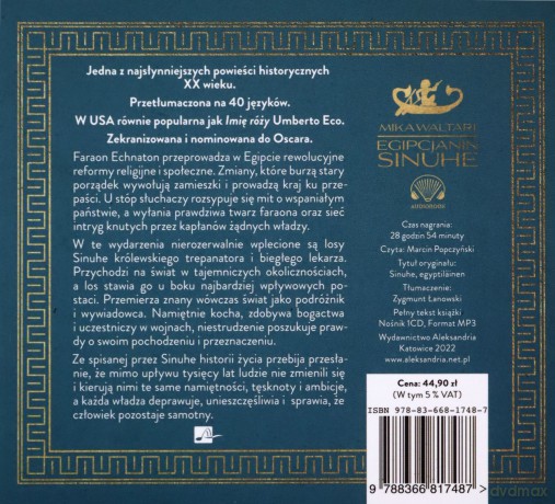 Egipcjanin Sinuhe - Mika Waltari [AUDIOBOOK]