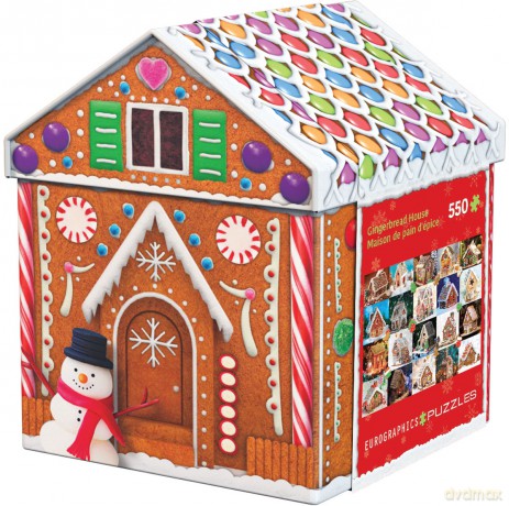 EUROGRAPHICS Gingerbread House Tin 8551-5661 [PUZZLE]