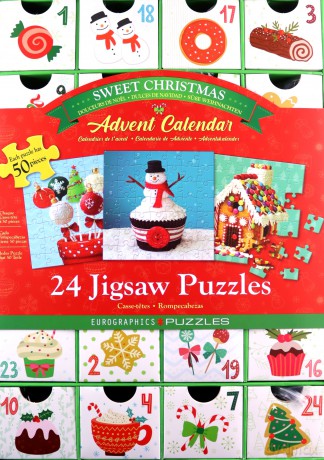 EUROGRAPHICS Kalendarz adwentowy 2022 puzzle Sweet Christmas 8924-5666 [PUZZLE]