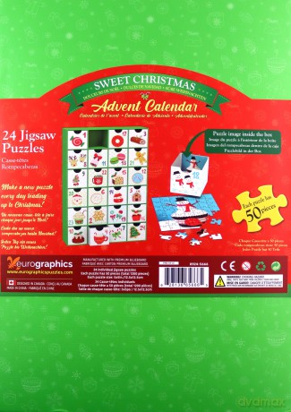 EUROGRAPHICS Kalendarz adwentowy 2022 puzzle Sweet Christmas 8924-5666 [PUZZLE]