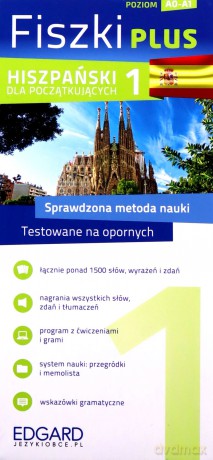 Hiszpański. Fiszki Plus dla początkujących 1 - Anna Poneta [KSIĄŻKA]