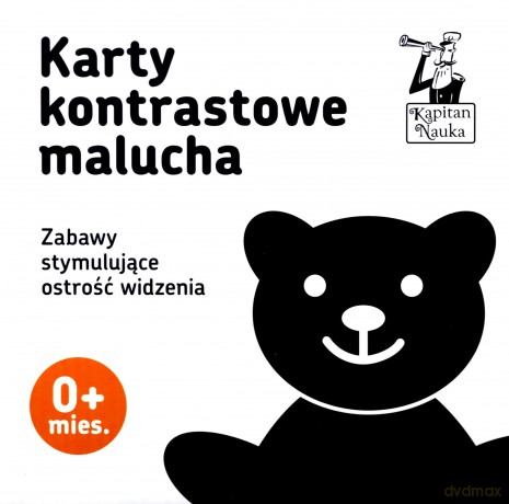 Karty kontrastowe malucha. (0+ mies.). Kapitan Nauka - Barbara Pakuła [KSIĄŻKA]