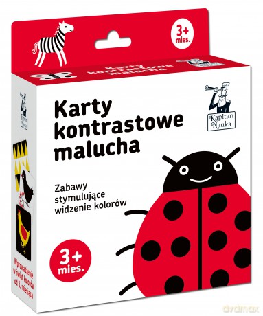 Karty kontrastowe malucha. (3+ mies.). Kapitan Nauka - Barbara Pakuła [KSIĄŻKA]