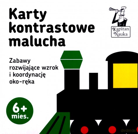 Karty kontrastowe malucha. (6+ mies.). Kapitan Nauka - Barbara Pakuła [KSIĄŻKA]
