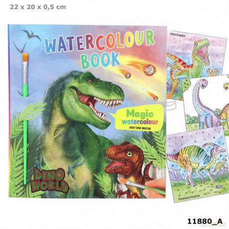 Kolorowanka wodna Dino World watercolour 11881A