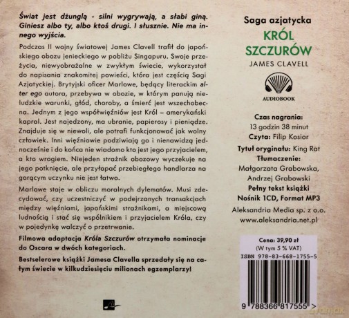 Król szczurów - James Clavell [AUDIOBOOK]