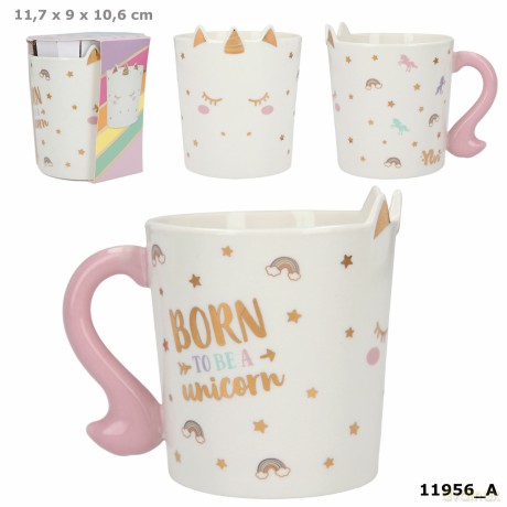 Kubek porcelanowy Jednorożec Ylvi 300ml 11956A