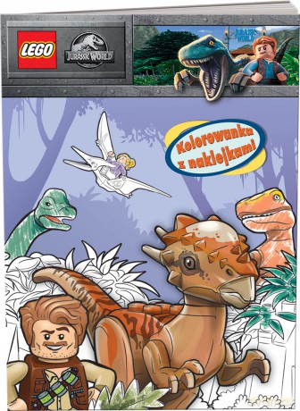 LEGO Jurassic World Kolorowanka z naklejkami NA-6203 [KSIĄŻKA]