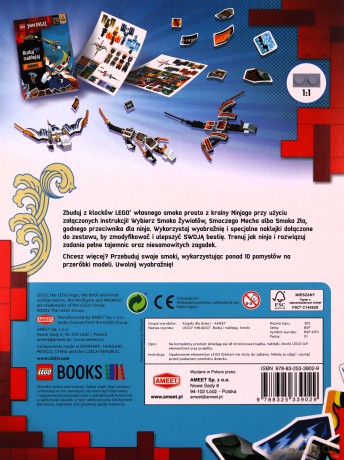 LEGO Ninjago Buduj i naklejaj Smoki BSP-6701 [KSIĄŻKA]