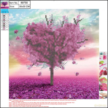 Mozaika diamentowa 5D kit 30x30 cm TREE 89750