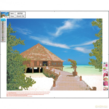 Mozaika diamentowa 5D kit 40x50 cm MALDIVES 89760