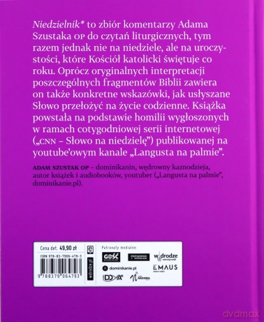 Niedzielnik*. Komentarze do czytań na uroczystości - Adam Szustak [KSIĄŻKA]