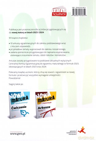 Nowa matura z języka polskiego Arkusze zakres podstawowy Tematy wypracowań zakres rozszerzony - Katarzyna Tomaszek [KSIĄŻKA]