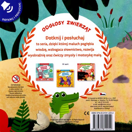Odgłosy zwierząt. Dotknij i Posłuchaj - Elżbieta Korolkiewicz [KSIĄŻKA]