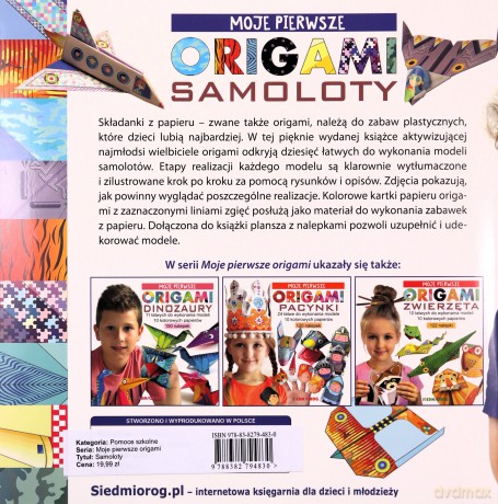 Samoloty. Moje pierwsze origami - Marcelina Grabowska-Piątek [KSIĄŻKA]