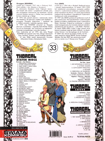Thorgal. Statek miecz. Thorgal (Tom 33) - Grzegorz Rosiński, Yves Sente [KOMIKS]
