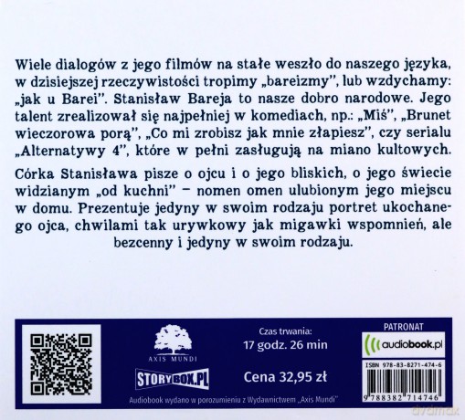 Żaby w śmietanie czyli Stanisław Bareja i bliscy - Katarzyna Bareja [AUDIOBOOK]
