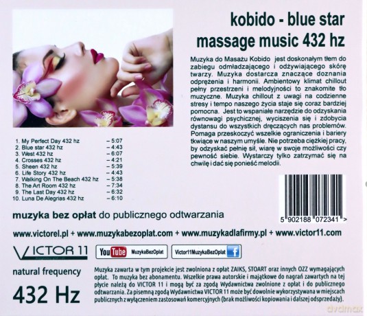 Kobido Blue Star 432 Hz Muzyka Do Masażu [CD]