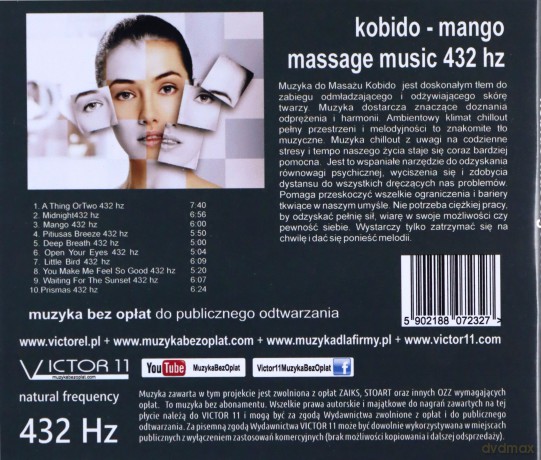 Kobido Mango 432 Hz Muzyka Do Masażu [CD]