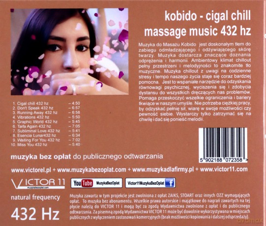 Kobido Cigal Chill 432 Hz Muzyka Do Masażu [CD]