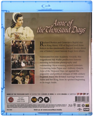 Anne of The Thousand Days (Anna tysiąca dni) [Blu-Ray]