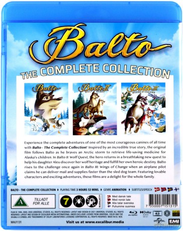 Balto 1-3 [3xBlu-Ray]