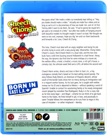 Cheech and Chong Still Smoking: Cheech and Chong's Next Movie / Cheech & Chong: Get Out of My Room / Born in East L.A. [3xBlu-Ray]