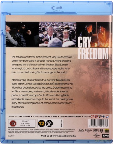 Cry Freedom (Krzyk o wolność) [Blu-Ray]