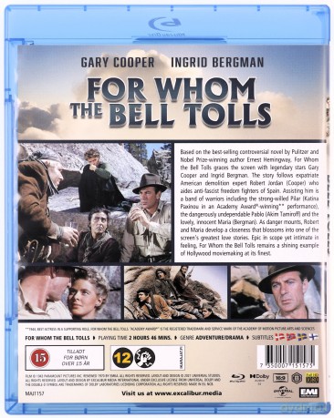 For Whom The Bell Tolls (Komu bije dzwon) [Blu-Ray]