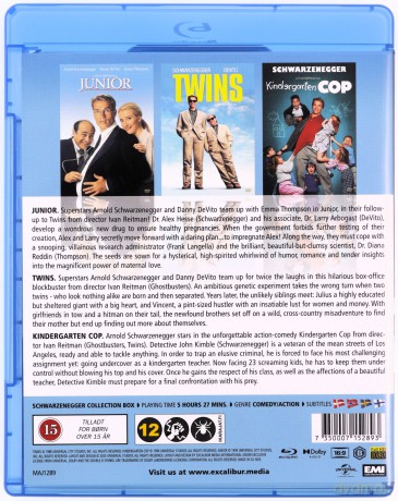 Schwarzenegger Collection: Junior / Twins / Kindergarden Cop [3xBlu-Ray]