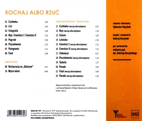 Andrzej Korzyński: Kochaj albo rzuć [CD]