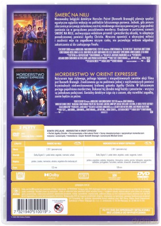 Śmierć na Nilu / Morderstwo w Orient Expressie Pakiet [2DVD]